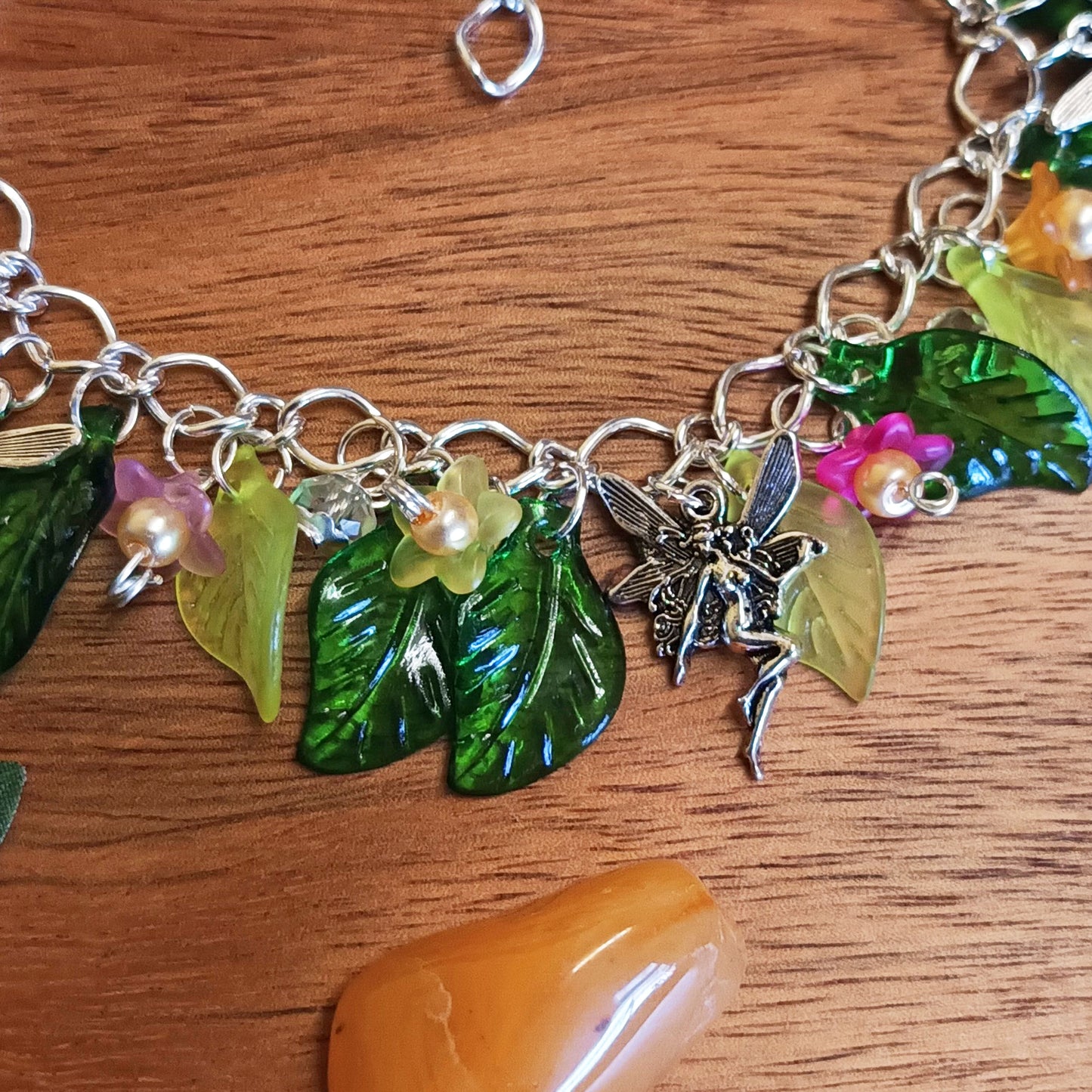 Flower Fairy Charm Bracelet, Fairy Charm Bracelet, Fairy Bracelet