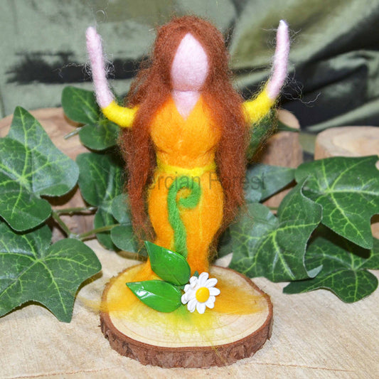 Needle Felted Summer Goddess Altar Decoration