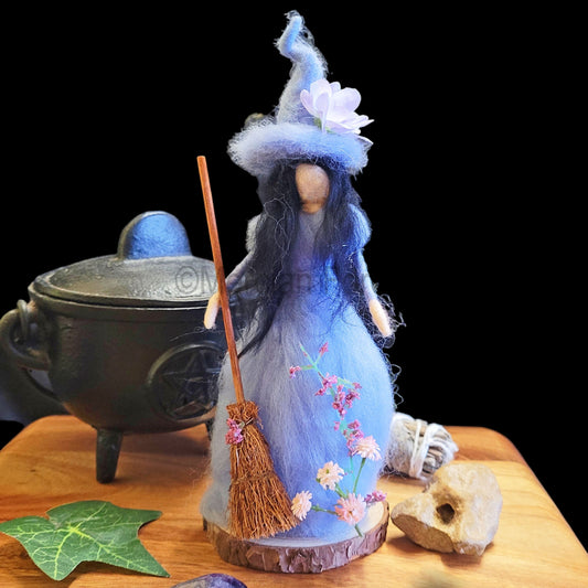 Blue The Needle Felted Witch