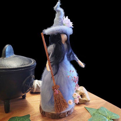 Blue The Needle Felted Witch