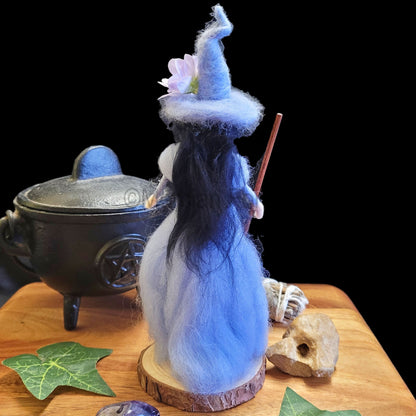 Blue The Needle Felted Witch