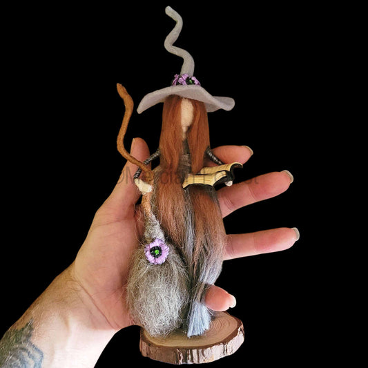 Cinders Needle Felted Witch Decoration