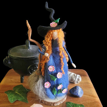 Rosa Needle Felted Witch Decoration