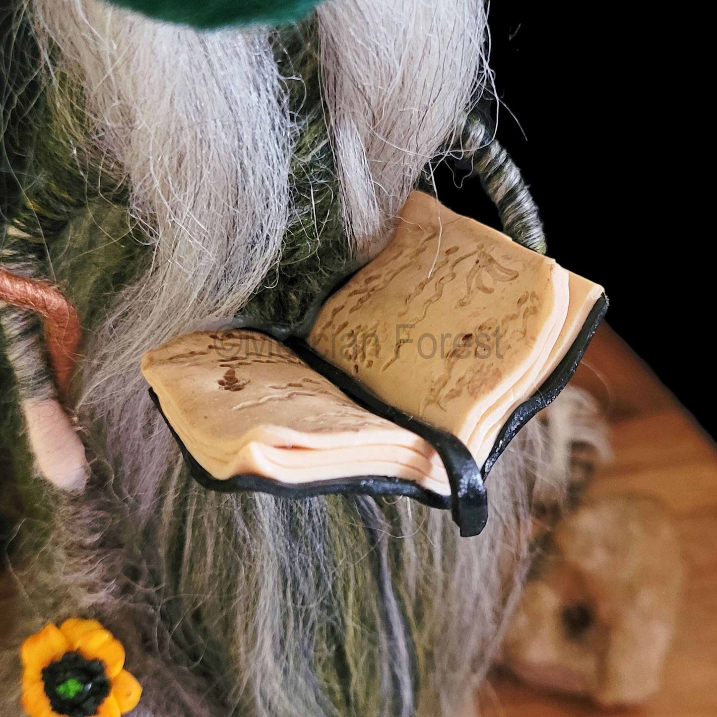 Aspen Needle Felted Witch Decoration Ready Made