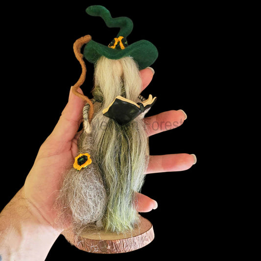 Aspen Needle Felted Witch Decoration Ready Made