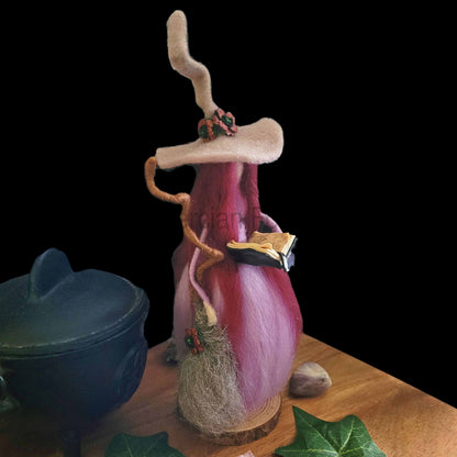 Syringa Needle Felted Witch Decoration