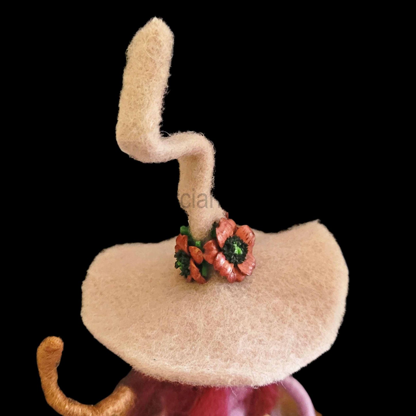 Syringa Needle Felted Witch Decoration