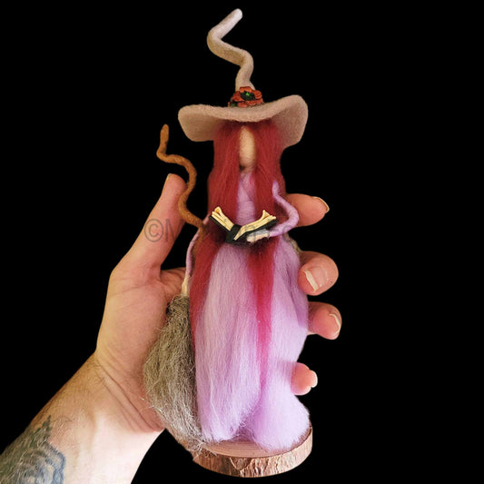 Syringa Needle Felted Witch Decoration Ready Made