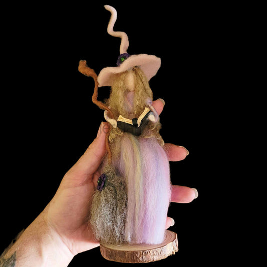 Reverie Needle Felted Witch Decoration