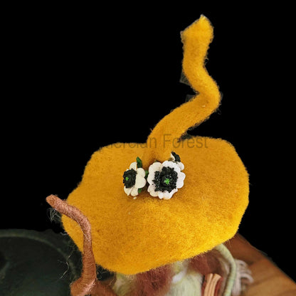 Celadon Needle Felted Witch Decoration Ready Made