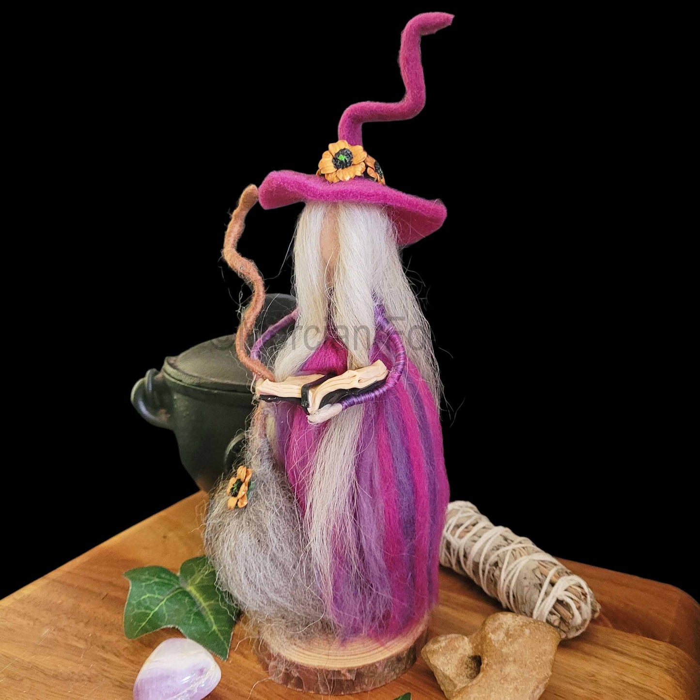Avery Needle Felted Witch Decoration