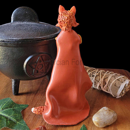 Sionna Sionann Inari Okami Huxian Kitsune Goddess Figurine