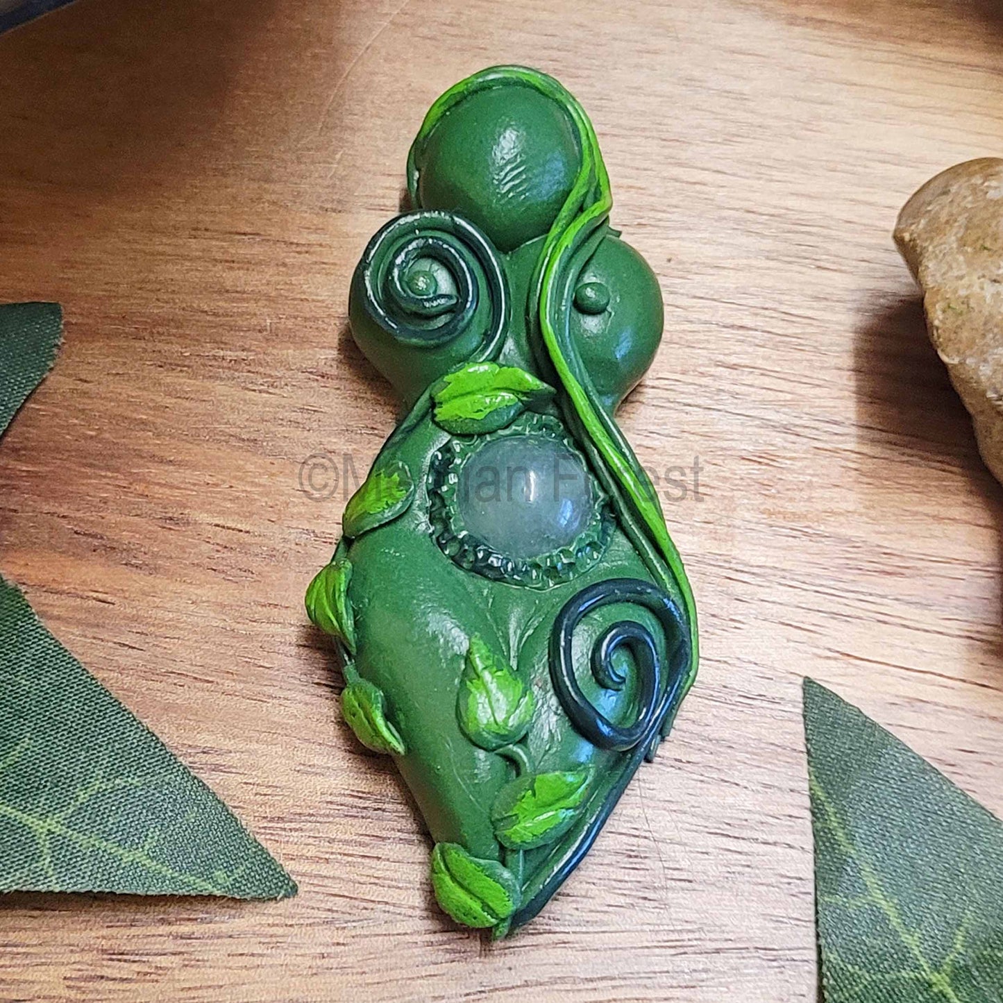 Green Gaia Goddess, Altar Goddess Decoration