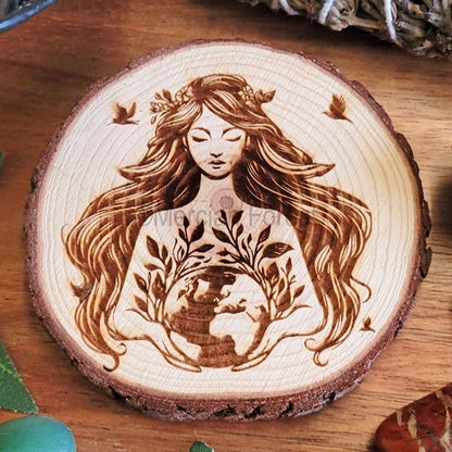 Gaia Wooden Altar Tile