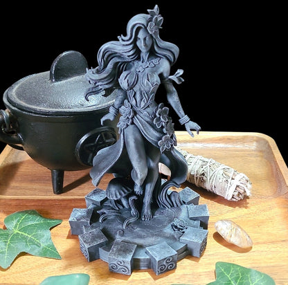 Gaia Statue Figurine in Stone Effect