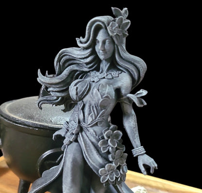 Gaia Statue Figurine in Stone Effect