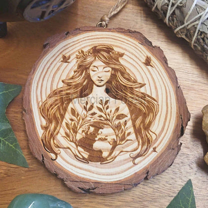 Gaia Wooden Wall Hanging