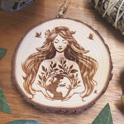 Gaia Wooden Wall Hanging