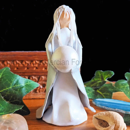 Selene, Luna Altar Goddess, Mini Statue or Figurine