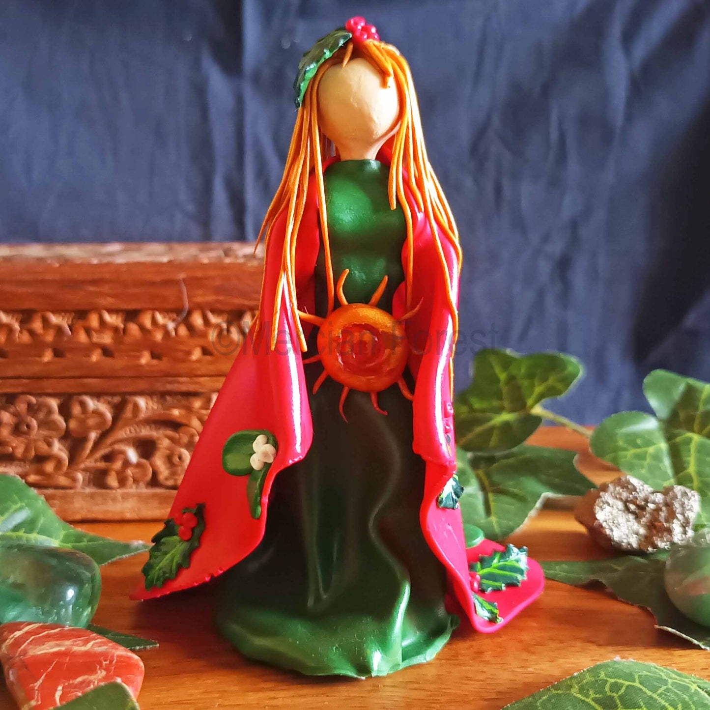 Yule Goddess Mini Statue or Figurine