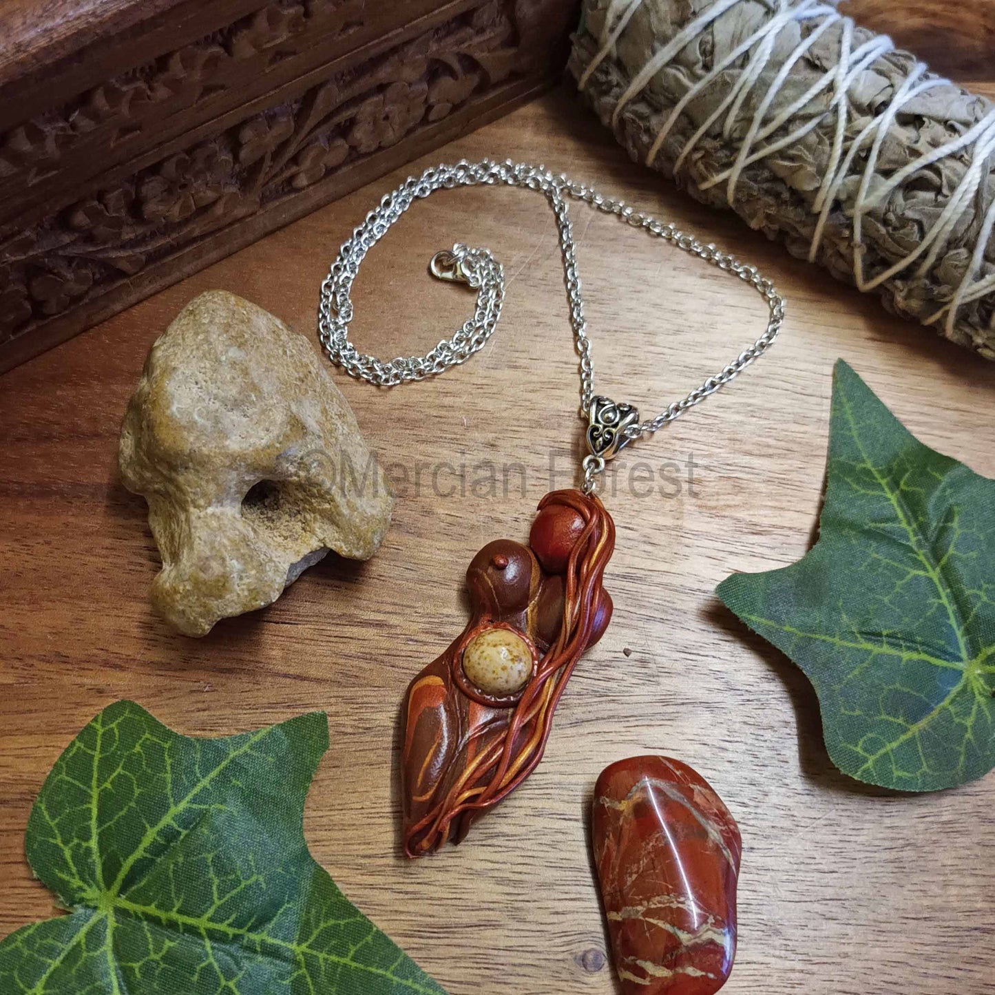 Autumnus Goddess Amulet Pendant Necklace