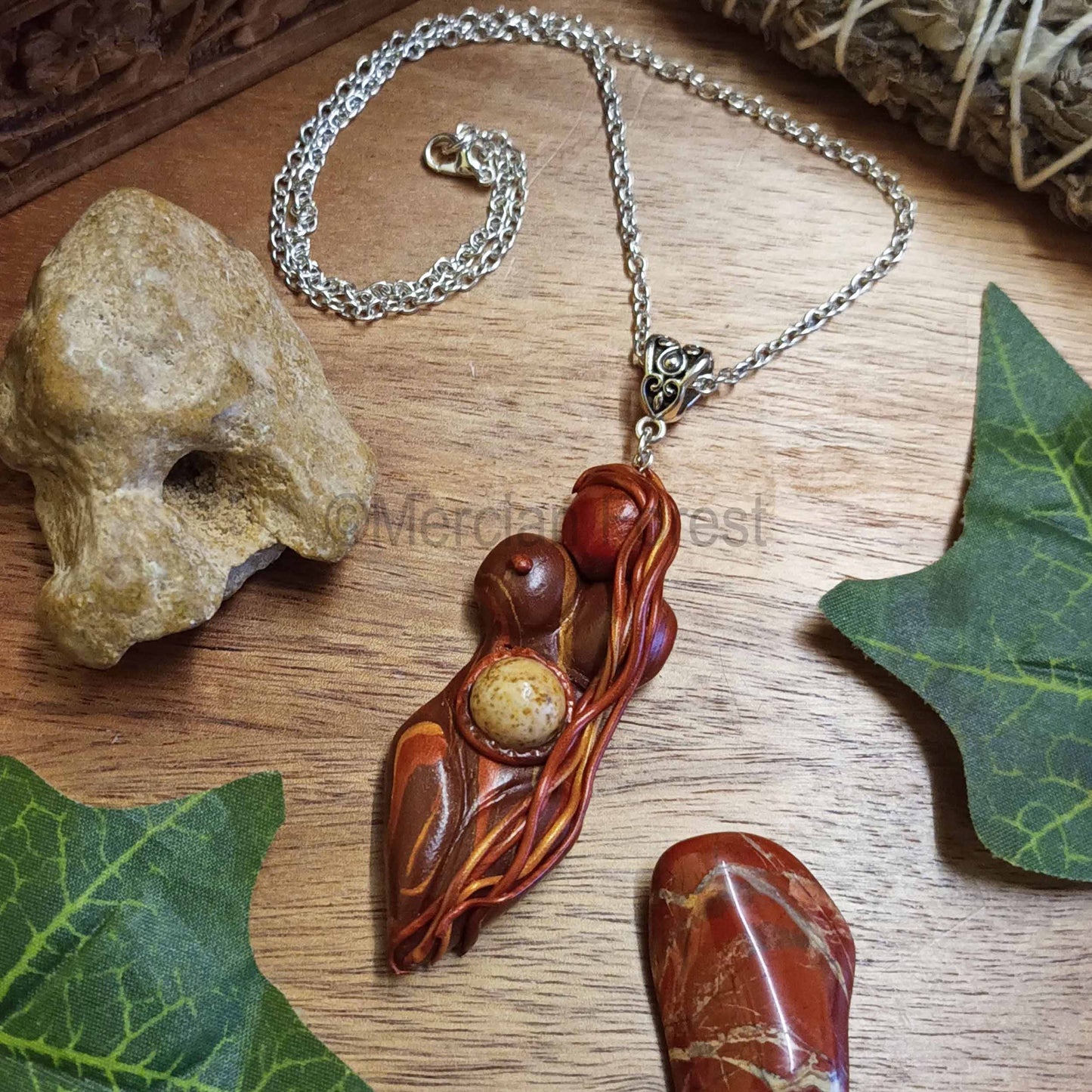 Autumnus Goddess Amulet Pendant Necklace