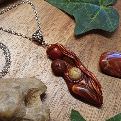 Autumnus Goddess Amulet Pendant Necklace