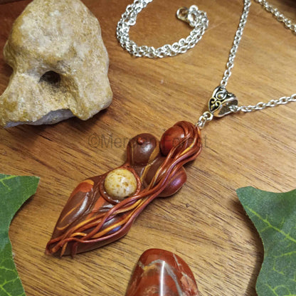 Autumnus Goddess Amulet Pendant Necklace