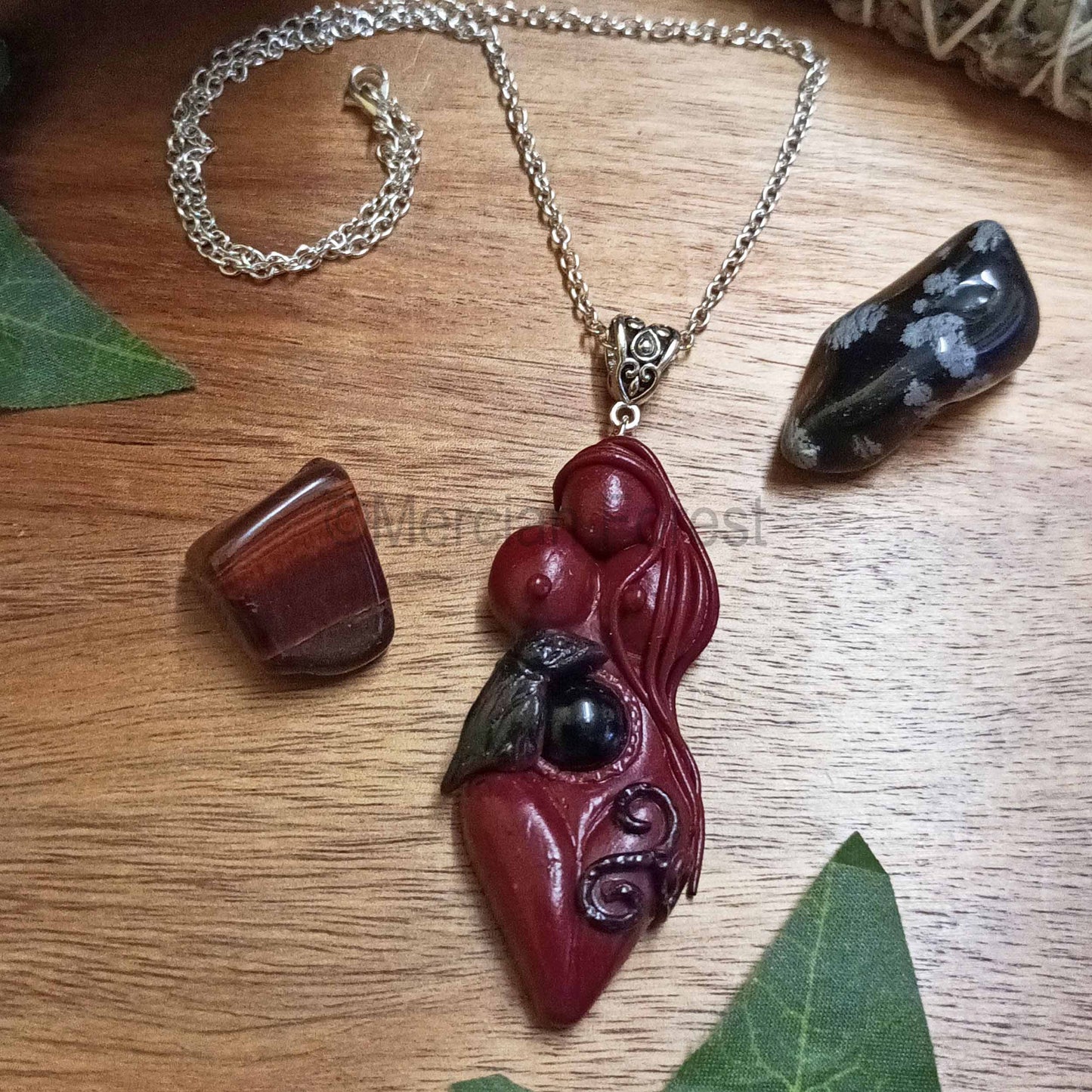 Morrigan Goddess Talisman Pendant Necklace