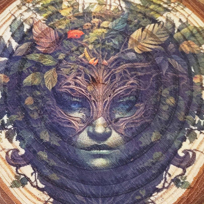 Greenwoman wall Hanging, Green Lady wall decoration