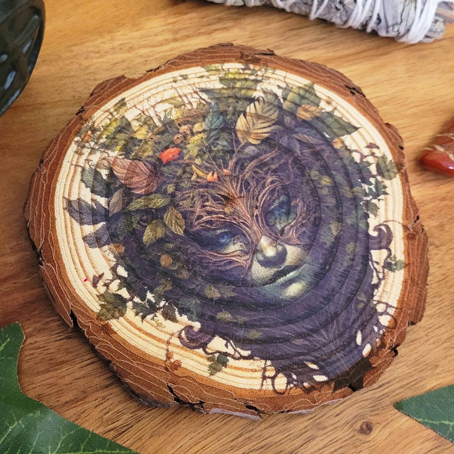 Greenwoman wall Hanging, Green Lady wall decoration