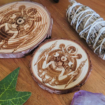 Hecate Hekate Wooden Altar Tile