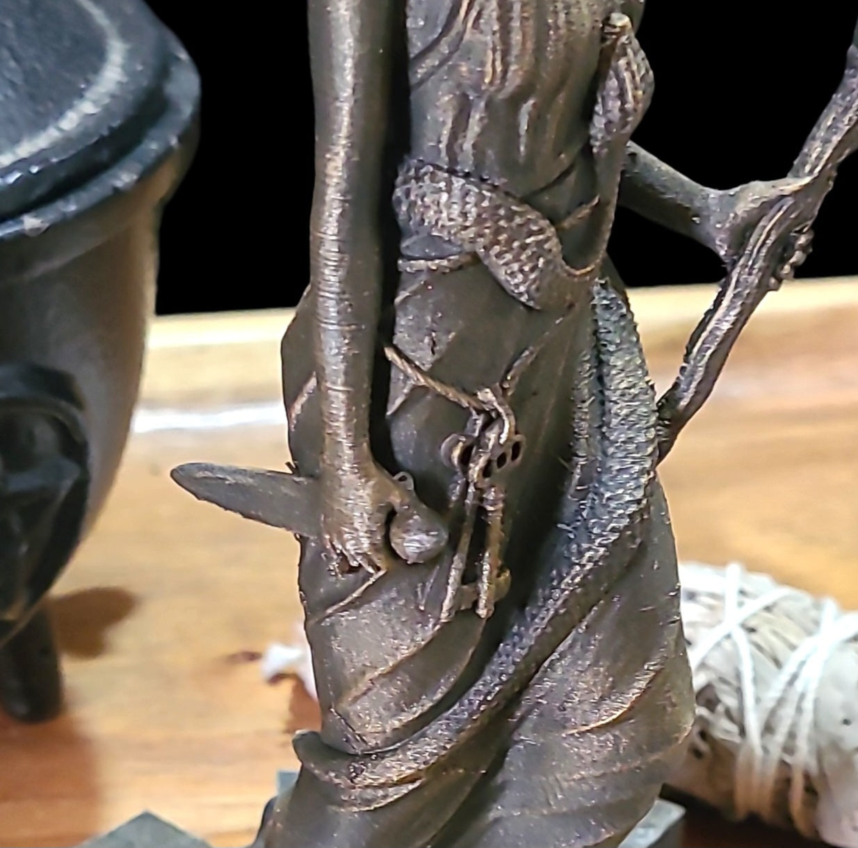 Hecate Statue Figurine in Bronze Effect