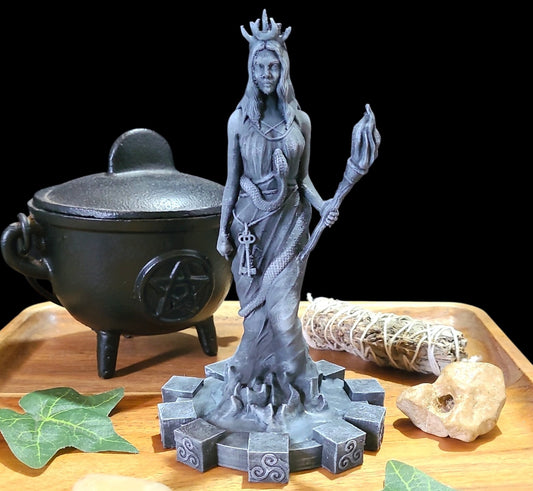 Hecate Statue Figurine in Stone Effect