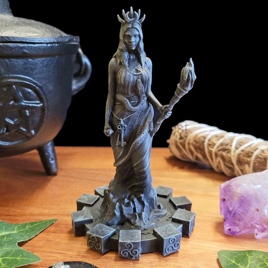 Hecate Statue, Hekate Figurine, Greek Goddess Resin Sculpture