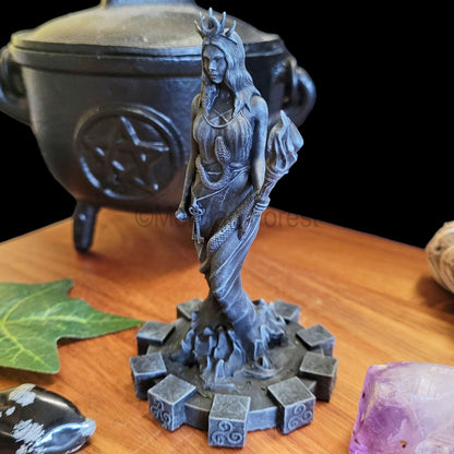 Hecate Statue, Hekate Figurine, Greek Goddess Resin Sculpture