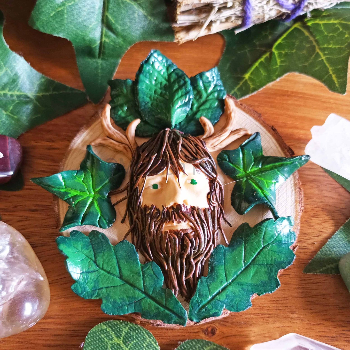 Herne the Hunter Horned God Altar Tile