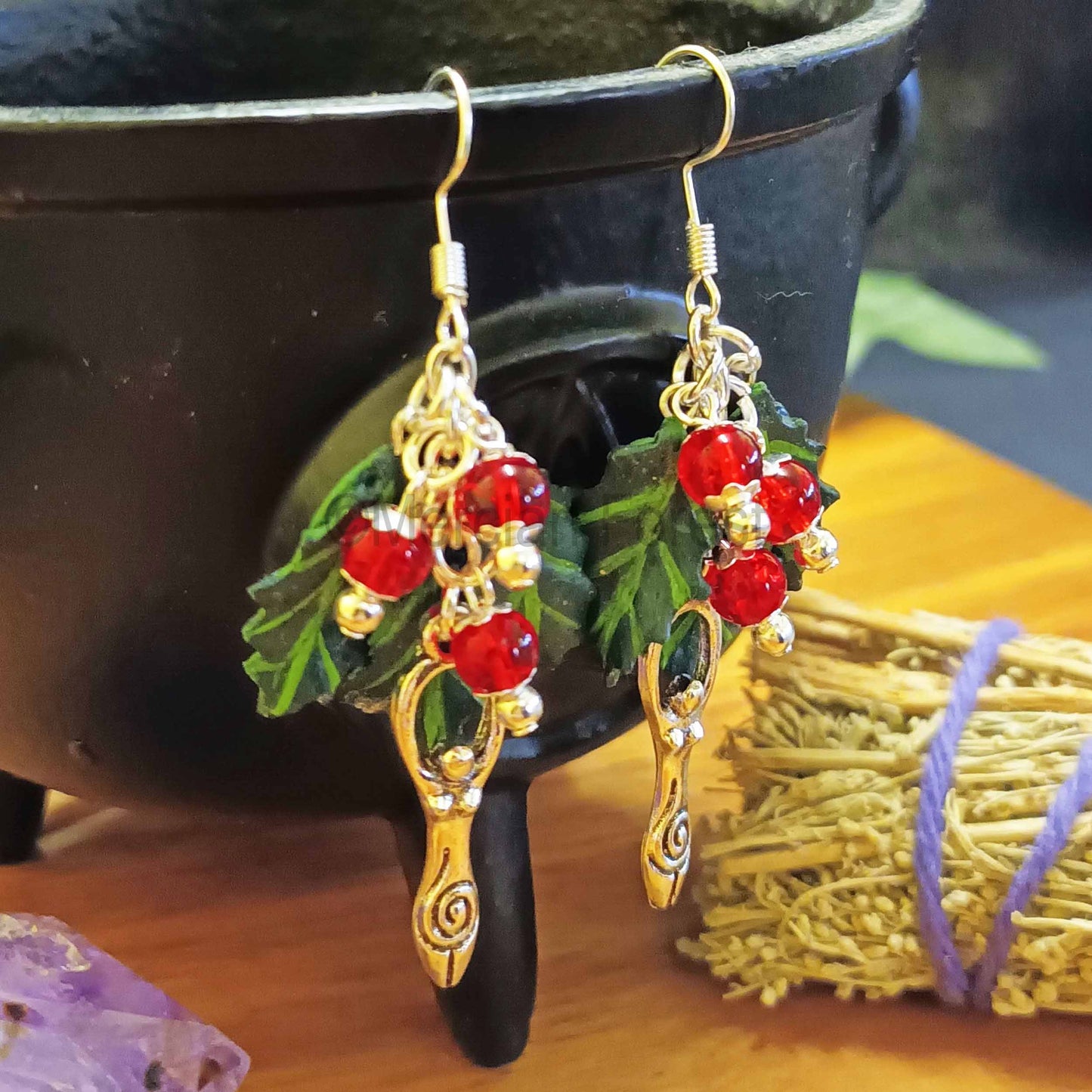 Holly Goddess Earrings