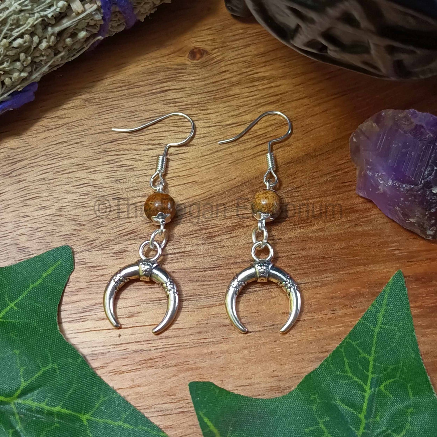 Horn Torque Style Earrings