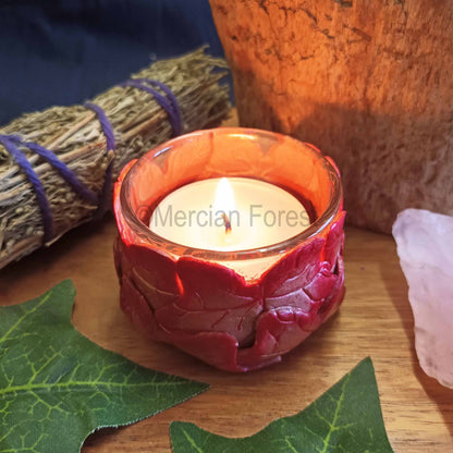 Ivy Altar Candle Tealight Holder in Rose Gold