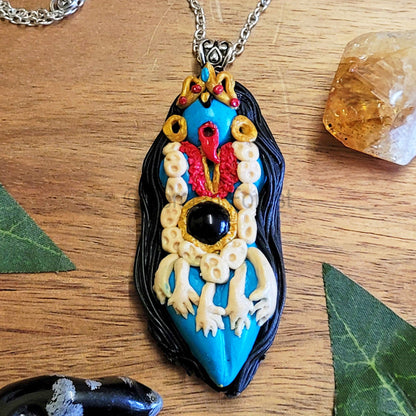 Hindu Goddess Kali Amulet Pendant Necklace