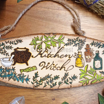 Kitchen Witch Wall Hanging Sign