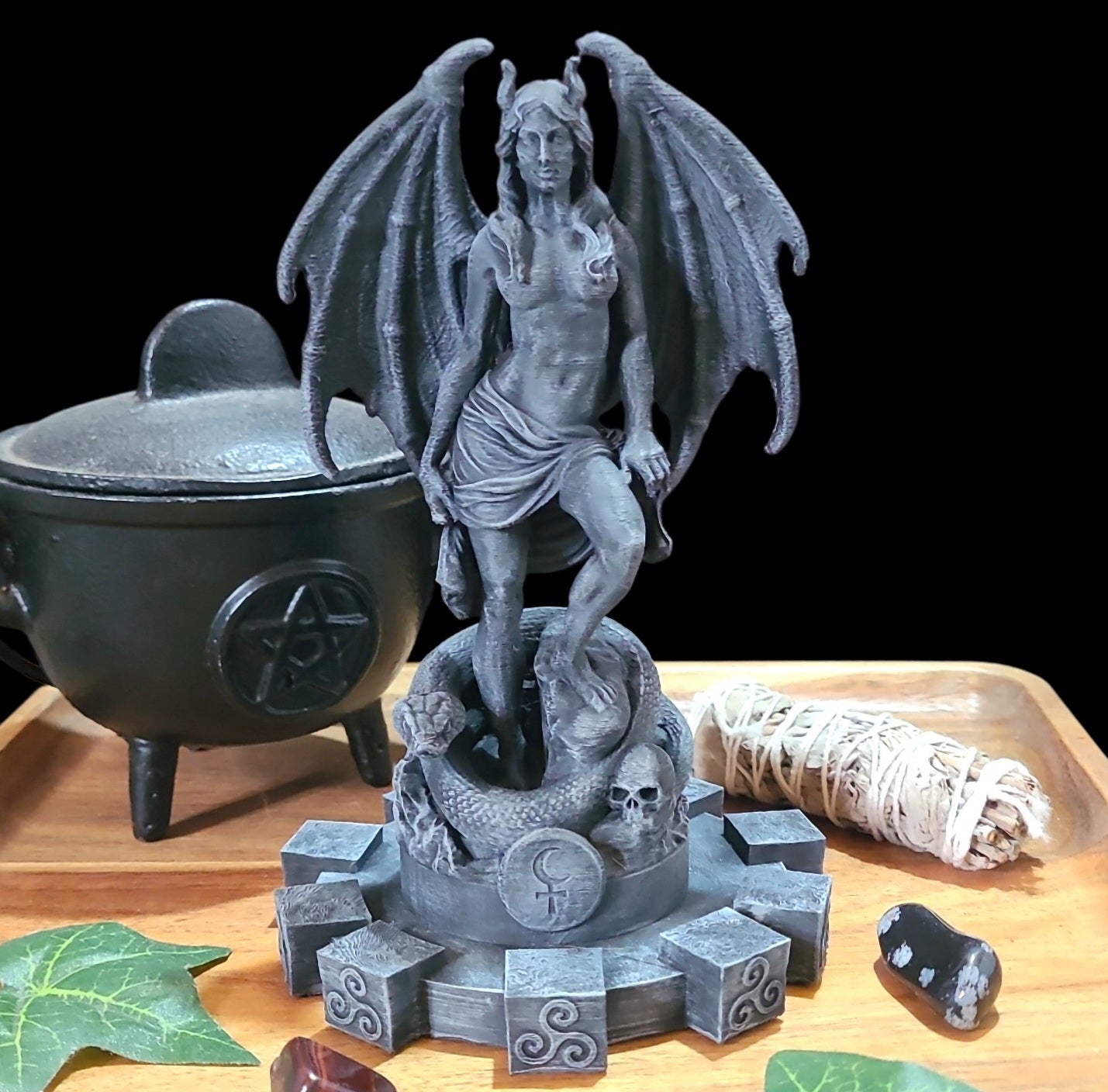 Lilith Statue Figurine in Stone Effect