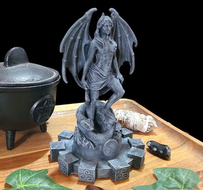 Lilith Statue Figurine in Stone Effect