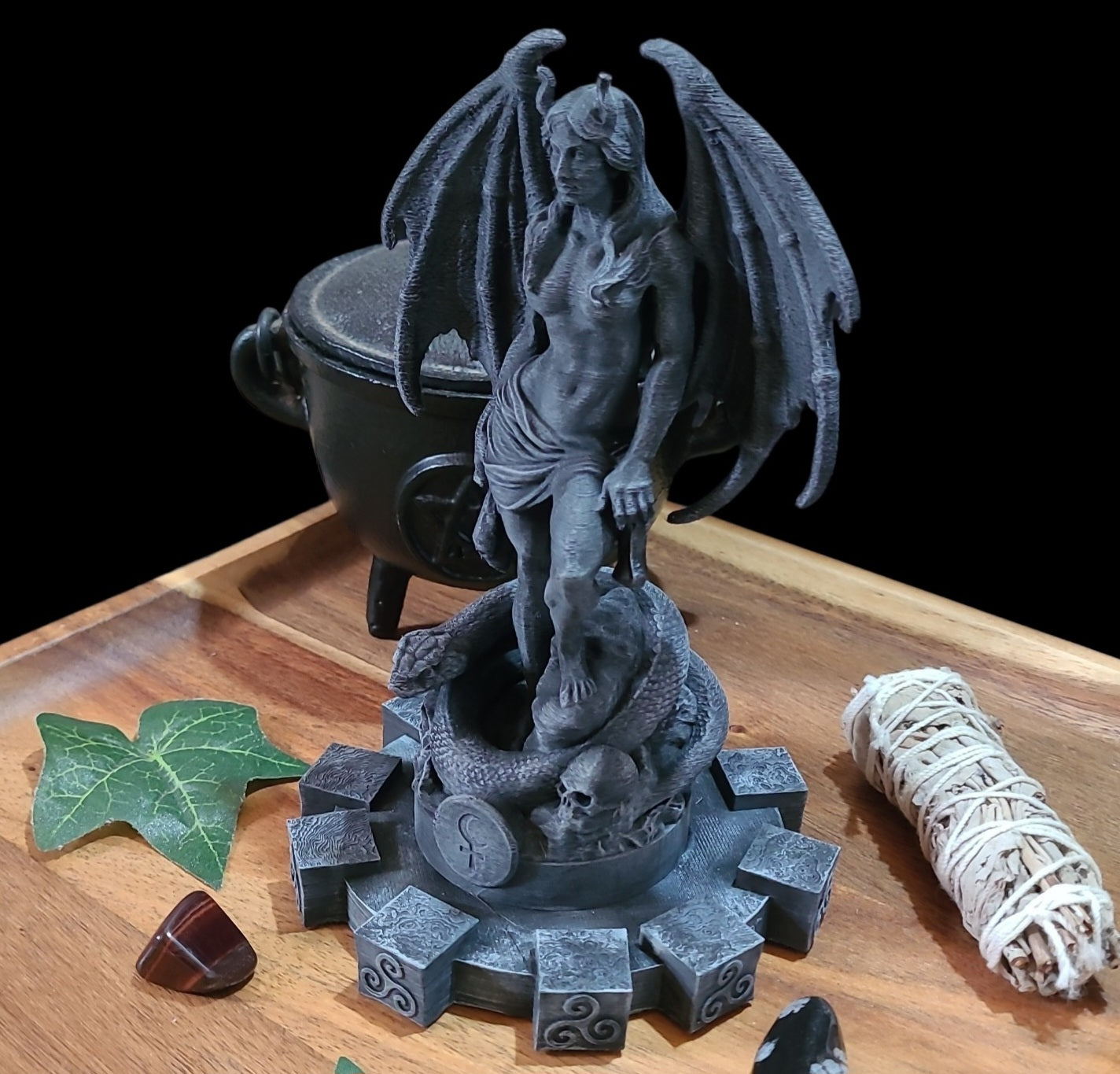 Lilith Statue Figurine in Stone Effect