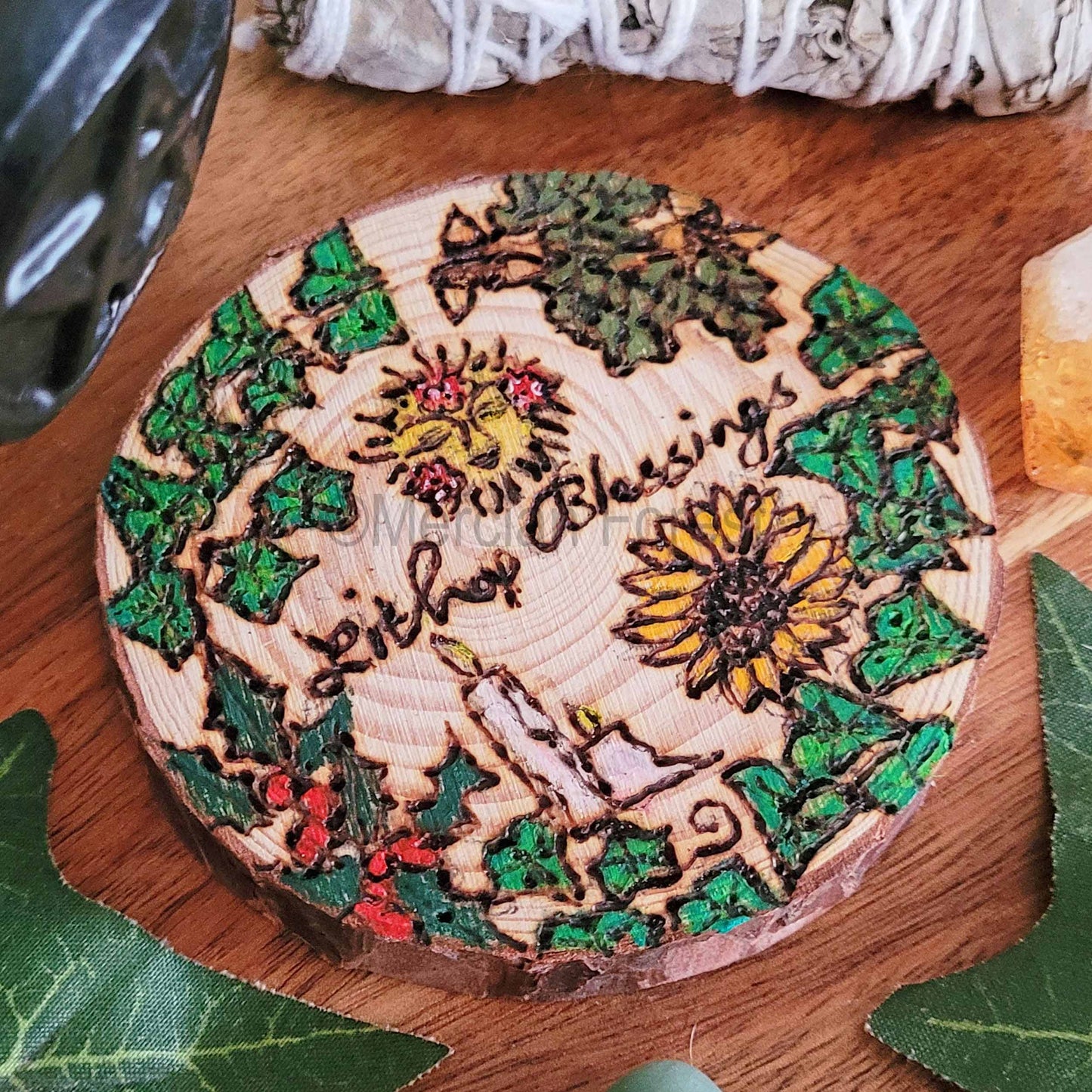 Litha Blessings altar tile