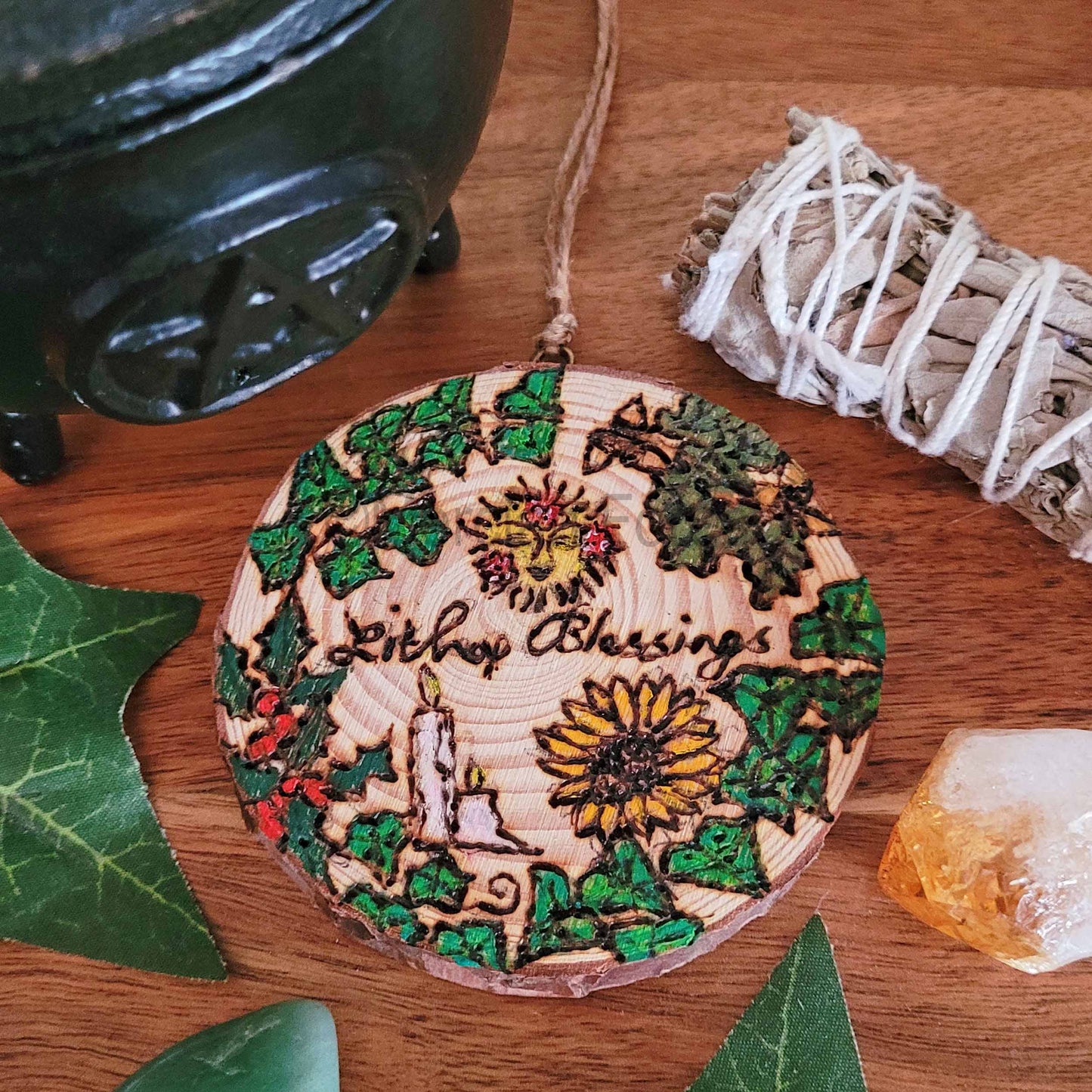 Litha Blessings wall Hanging