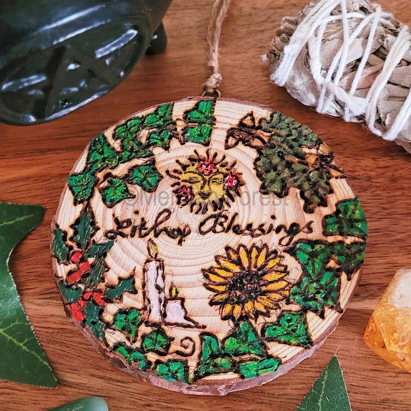 Litha Blessings wall Hanging