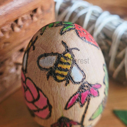 Litha Wooden Egg Decoration