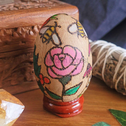 Litha Wooden Egg Decoration